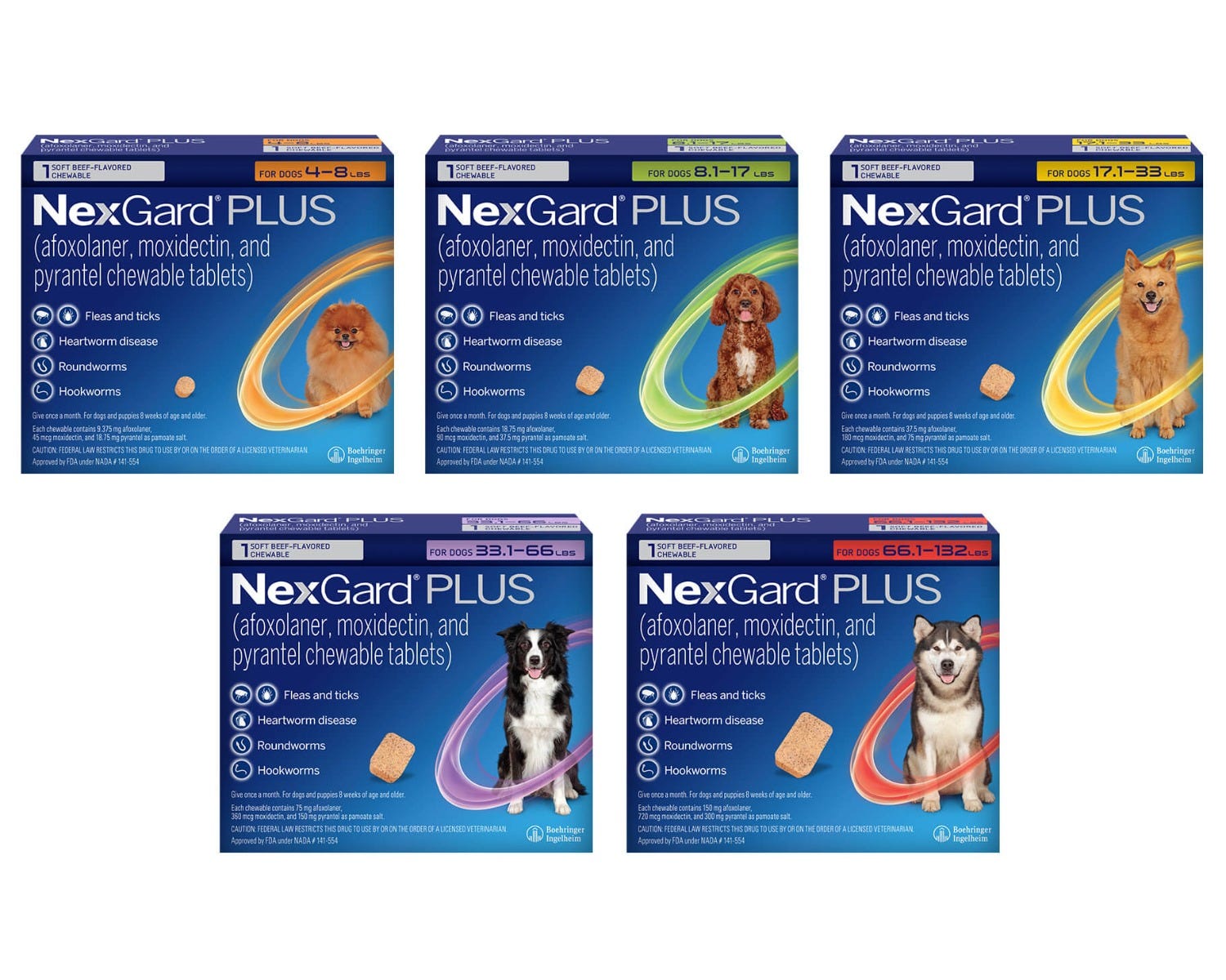 NexGard PLUS chewable packs